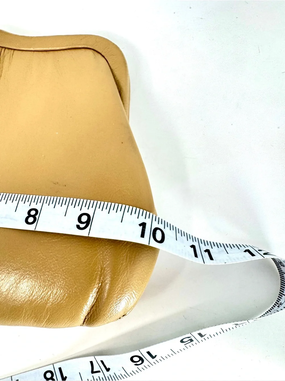 Vintage 1950s Ande Metallic Gold Leather Frame Clutch - Convertible Chain Strap